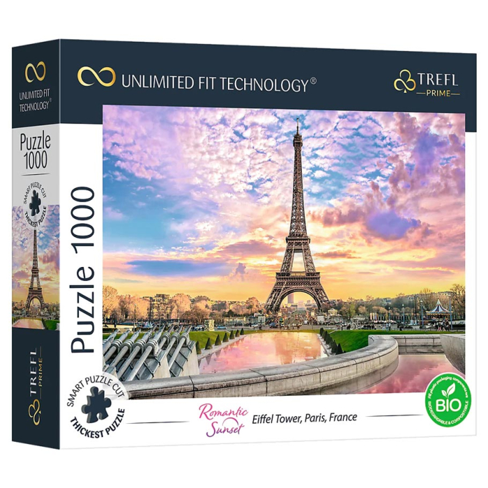 Puzzle - 1000 - Romantic Sunset Eiffel Tower